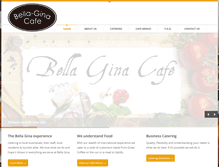 Tablet Screenshot of bellaginacafe.com